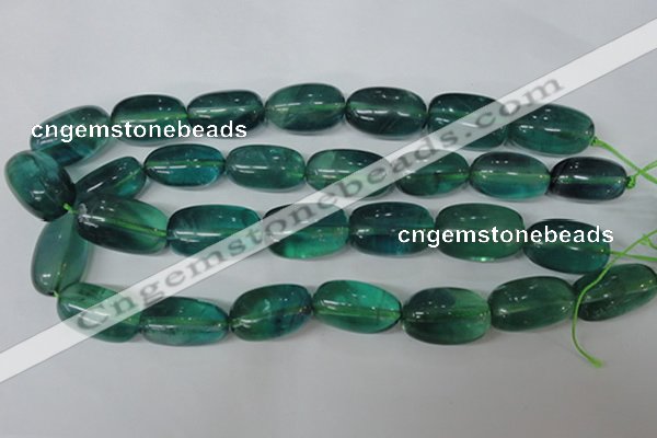 CFL681 15.5 inches 18*28mm nuggets blue fluorite beads wholesale