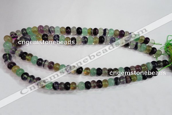 CFL761 15.5 inches 5*8mm rondelle rainbow fluorite gemstone beads