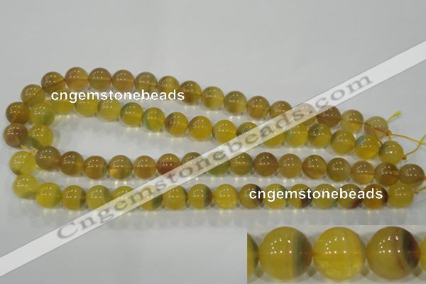 CFL804 15.5 inches 12mm round yellow fluorite gemstone beads