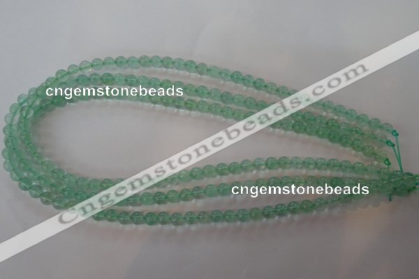 CFL851 15.5 inches 6mm round green fluorite gemstone beads