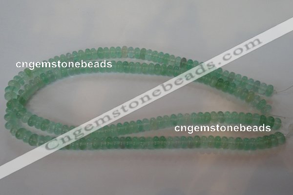 CFL858 15.5 inches 5*8mm rondelle green fluorite gemstone beads