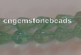 CFL860 15.5 inches 8*12mm teardrop green fluorite gemstone beads