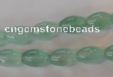 CFL862 15.5 inches 8*12mm rice green fluorite gemstone beads