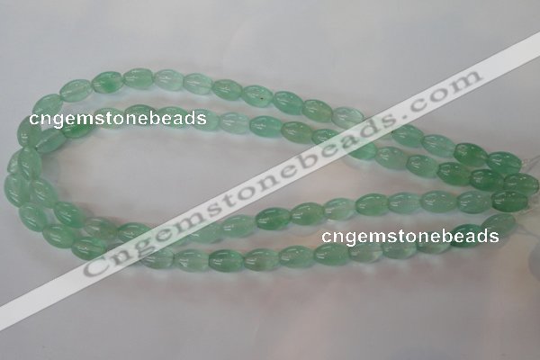 CFL862 15.5 inches 8*12mm rice green fluorite gemstone beads