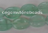 CFL866 15.5 inches 13*18mm oval green fluorite gemstone beads