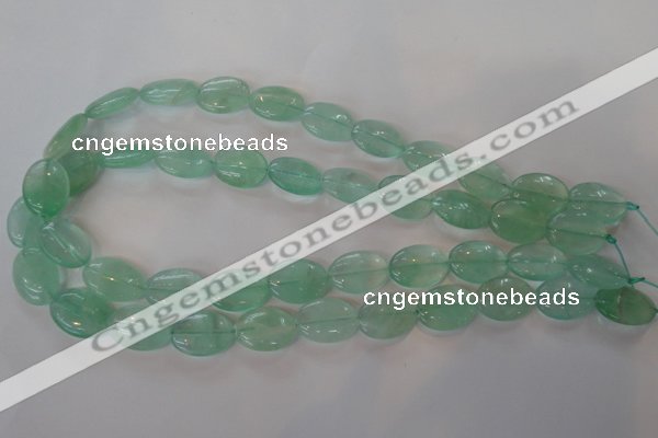 CFL866 15.5 inches 13*18mm oval green fluorite gemstone beads