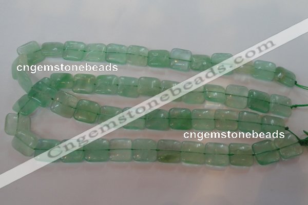 CFL868 15.5 inches 14*14mm square green fluorite gemstone beads