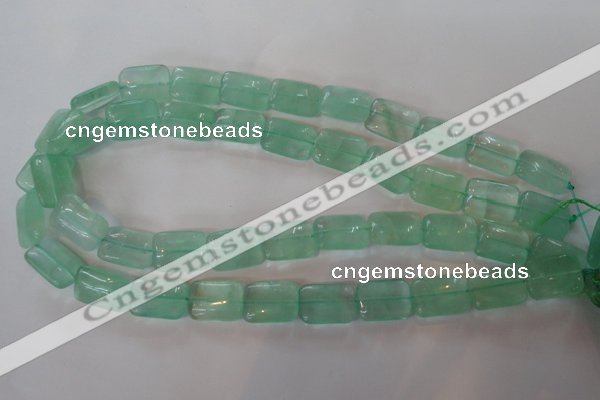 CFL870 15.5 inches 13*18mm rectangle green fluorite gemstone beads