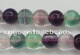 CFL904 15.5 inches 8mm round rainbow fluorite gemstone beads