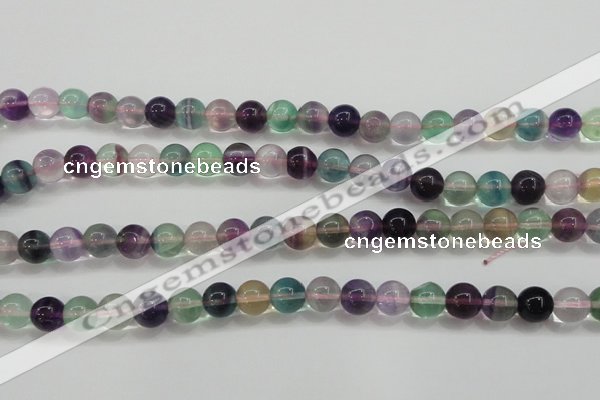 CFL904 15.5 inches 8mm round rainbow fluorite gemstone beads