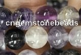 CFL912 15.5 inches 8mm round purple fluorite beads wholesale