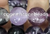 CFL914 15.5 inches 12mm round purple fluorite beads wholesale