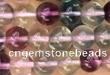 CFL918 15.5 inches 4mm round fluorite gemstone beads