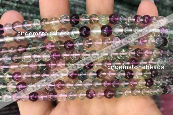 CFL918 15.5 inches 4mm round fluorite gemstone beads