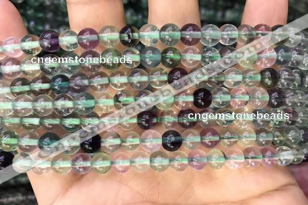 CFL919 15.5 inches 6mm round fluorite gemstone beads