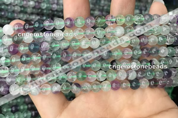 CFL924 15.5 inches 6mm round fluorite beads wholesale