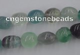 CFL952 15.5 inches 11*12mm nuggets natural fluorite beads wholesale