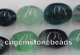 CFL953 15.5 inches 15*20mm nuggets natural fluorite beads wholesale