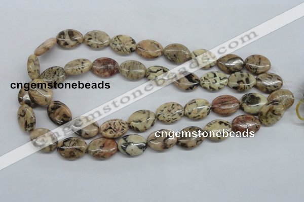 CFS10 15.5 inches 15*20mm oval natural feldspar gemstone beads