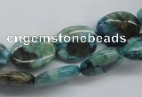 CFS110 15.5 inches 12*16mm oval blue feldspar gemstone beads