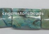 CFS117 15.5 inches 20*30mm rectangle blue feldspar gemstone beads
