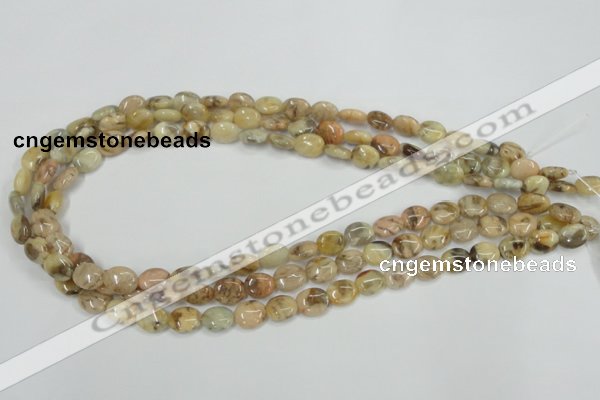 CFS201 15.5 inches 8*10mm oval natural feldspar gemstone beads