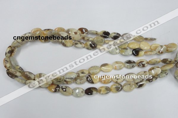 CFS202 15.5 inches 10*14mm oval natural feldspar gemstone beads