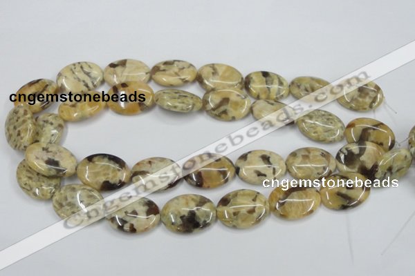 CFS203 15.5 inches 18*25mm oval natural feldspar gemstone beads