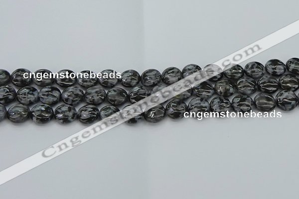 CFS311 15.5 inches 10mm flat round feldspar gemstone beads