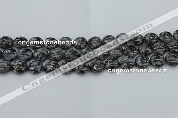 CFS312 15.5 inches 12mm flat round feldspar gemstone beads