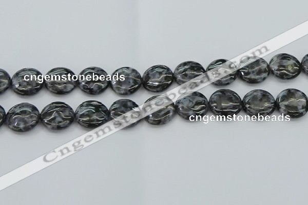 CFS314 15.5 inches 18mm flat round feldspar gemstone beads