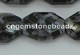 CFS330 15.5 inches 18*25mm faceted freeform feldspar gemstone beads