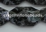 CFS331 15.5 inches 25*35mm faceted freeform feldspar gemstone beads