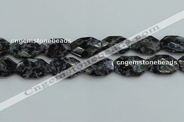 CFS331 15.5 inches 25*35mm faceted freeform feldspar gemstone beads