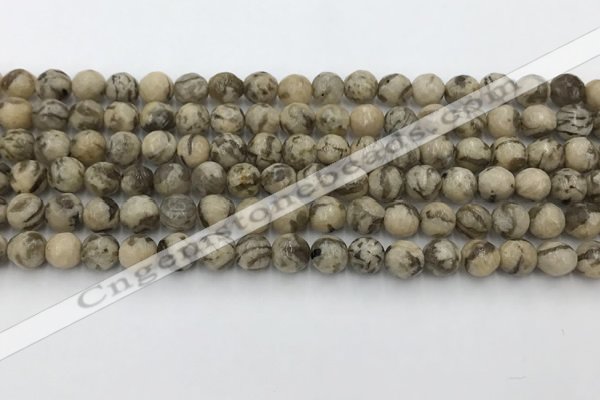 CFS409 15.5 inches 6mm faceted round feldspar beads wholesale