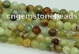 CFW01 15.5 inches 4mm faceted round flower jade beads wholesale