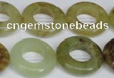 CFW168 15.5 inches 22mm donut flower jade gemstone beads