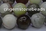 CFW17 15.5 inches 16mm round flower jade beads wholesale