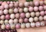 CFW48 15.5 inches 12mm round pink wooden jasper beads wholesale