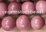 CFW51 15.5 inches 6mm round natural pink wooden jasper beads