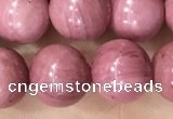 CFW52 15.5 inches 8mm round natural pink wooden jasper beads