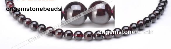 CGA01 8mm round natural garnet gemstone beads Wholesale