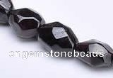 CGA06 10*13mm freeform natural garnet gemstone beads Wholesale