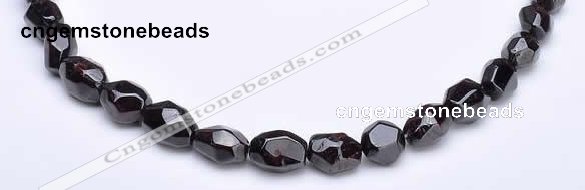 CGA06 10*13mm freeform natural garnet gemstone beads Wholesale