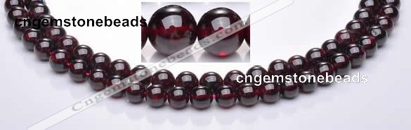 CGA07 multi sizes round natural garnet gemstone beads Wholesale