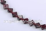 CGA11 15 inches 6*6mm rhombic garnet  gemstone beads Wholesale