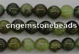 CGA131 15.5 inches 6mm round natural green garnet beads wholesale