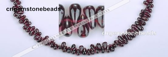 CGA14 15 inches 4*7mm teardrop garnet gemstone beads Wholesale