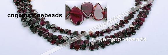 CGA15 multi sizes flat teardrop garnet gemstone beads Wholesale