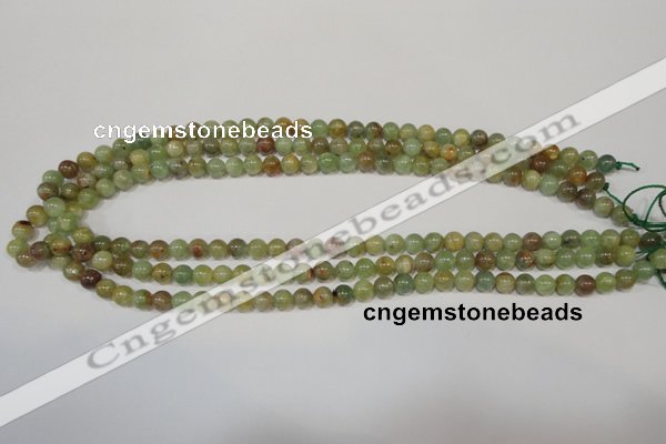 CGA202 15.5 inches 6mm round natural green garnet beads